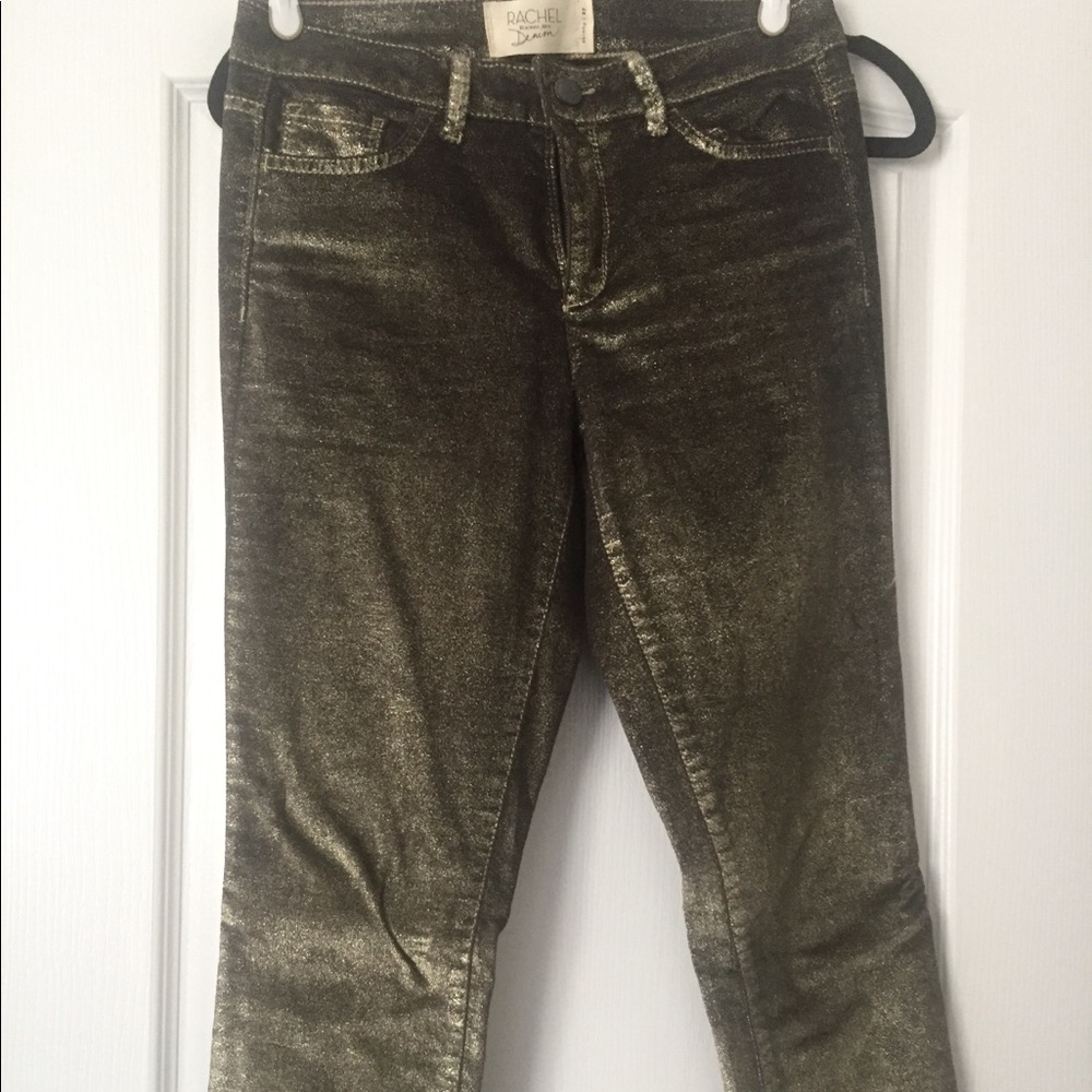 Rachel Roy Denim foiled skinny jeans size 27